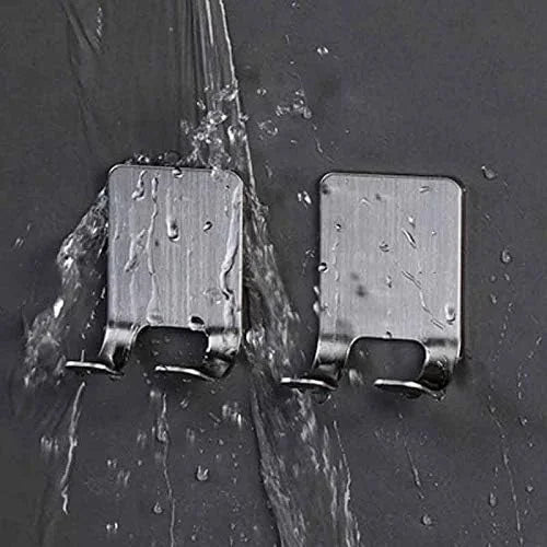 2pcs Razor Holder Stainless Steel Men Shaving Shaver Razor Stand Shelf Shaving Razor Storage Rack Bathroom Hook Organizer