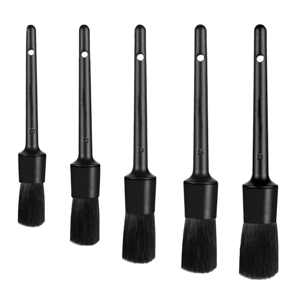 3/5PCS Car Detailing Brush Set Car Exterior Interior Boar Hair Bristle Brushes Dashboard Air Outlet Cleaning Brushes Tools