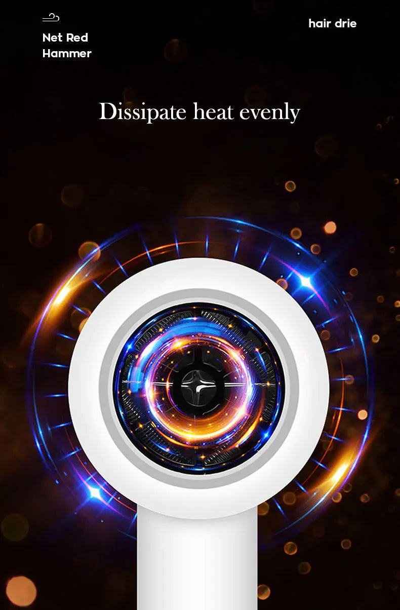 Mini sèche-cheveux pliable 750W avec sac de transport