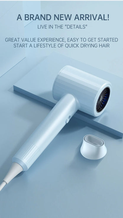 Mini sèche-cheveux pliable 750W avec sac de transport