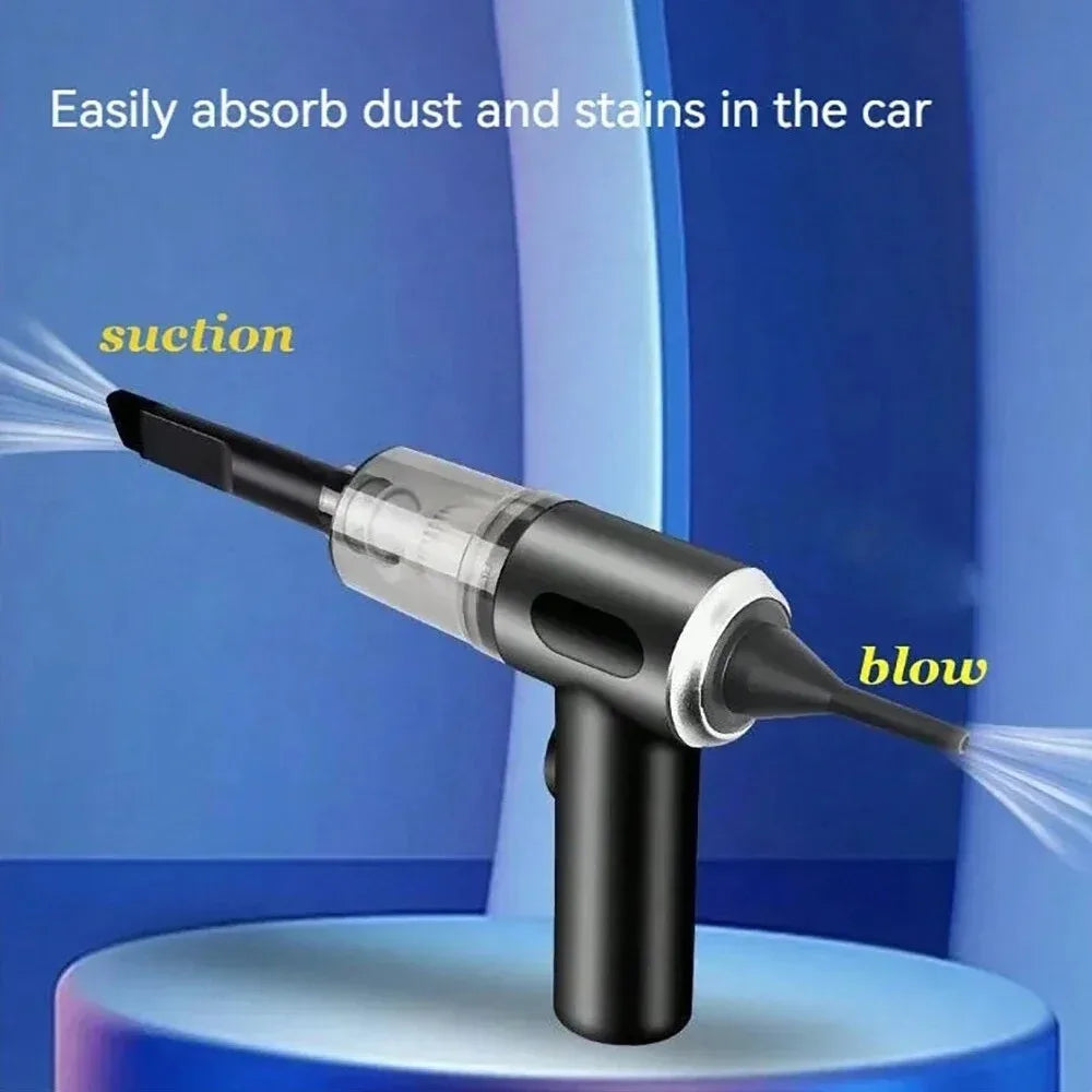 Aspirateur combiné 3 en 1 avec aspiration et soufflage intégrés, chargeur USB pour petite voiture