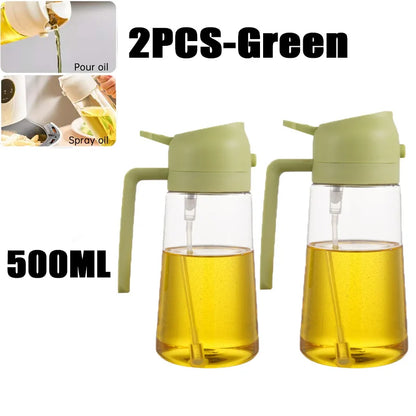 200/300/500ml Oil Spray Bottle BBQ Cooking Olive Oil Sprayer Kitchen Baking Oil Spray Empty Bottle Vinegar Bottle oil brush