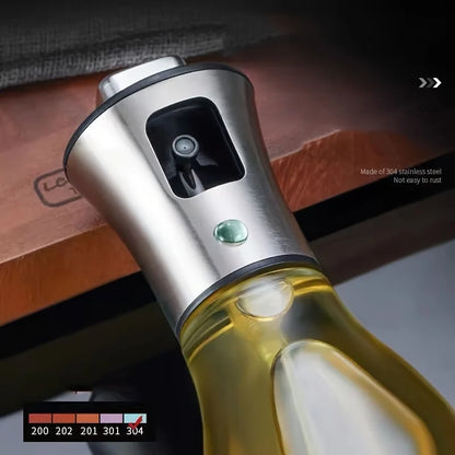 Bouteille pulvérisateur d’huile 200 ml en acier inoxydable