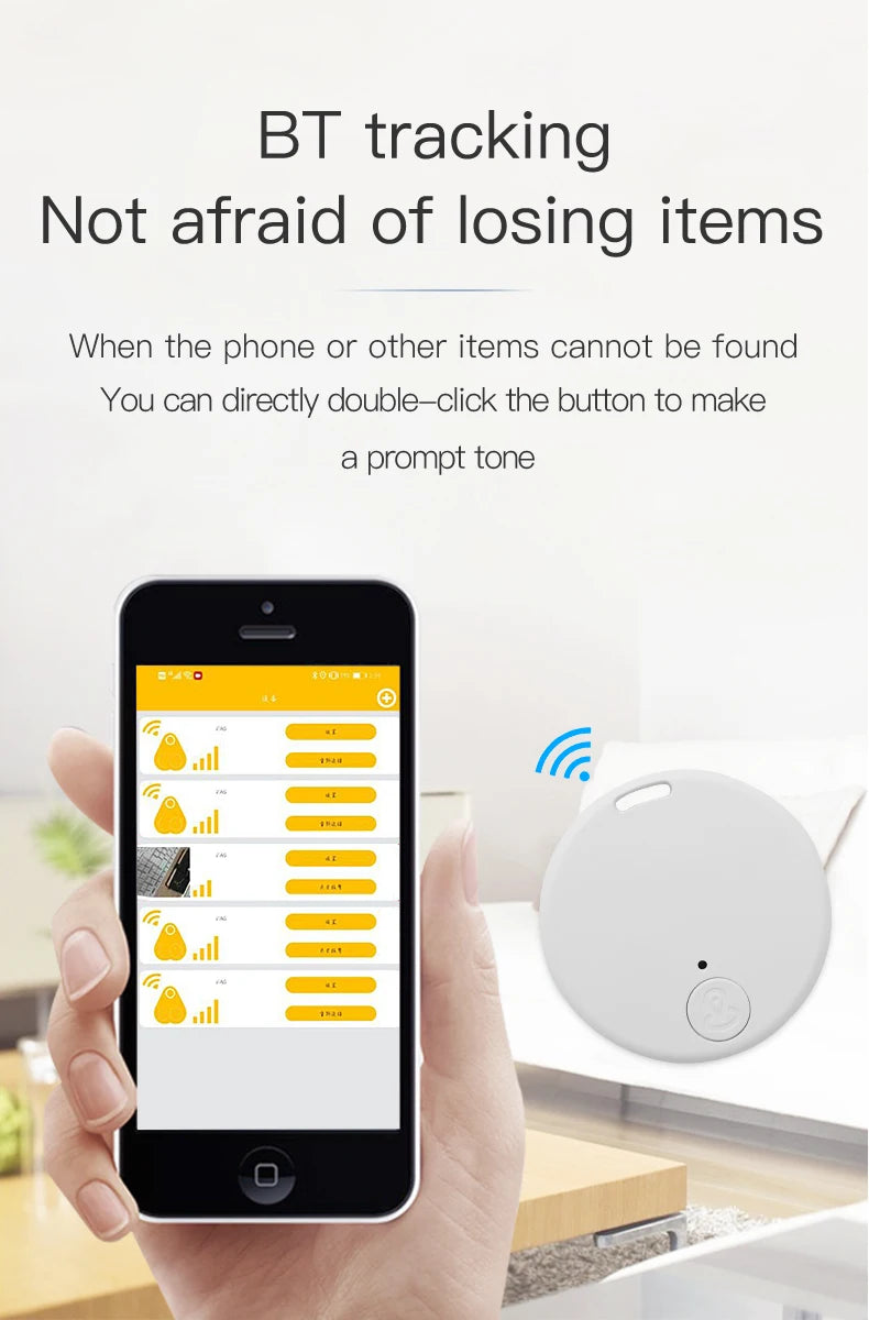 Mini localisateur GPS anti-perte, alarme, porte-clés de portefeuille