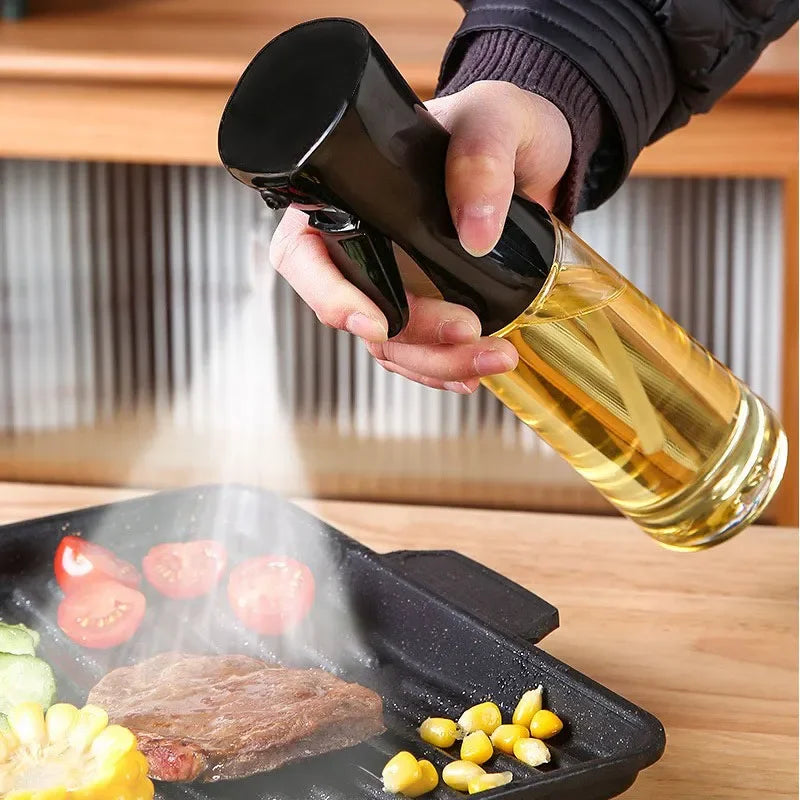 200/300/500ml Oil Spray Bottle BBQ Cooking Olive Oil Sprayer Kitchen Baking Oil Spray Empty Bottle Vinegar Bottle oil brush