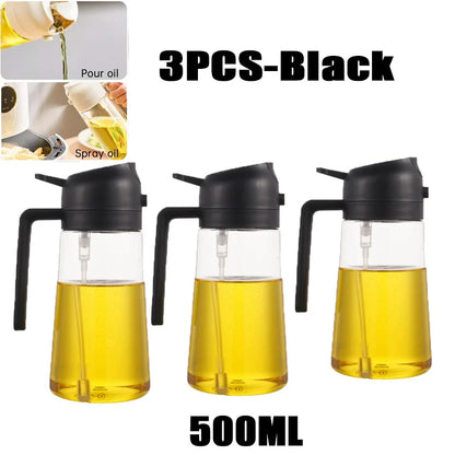 200/300/500ml Oil Spray Bottle BBQ Cooking Olive Oil Sprayer Kitchen Baking Oil Spray Empty Bottle Vinegar Bottle oil brush