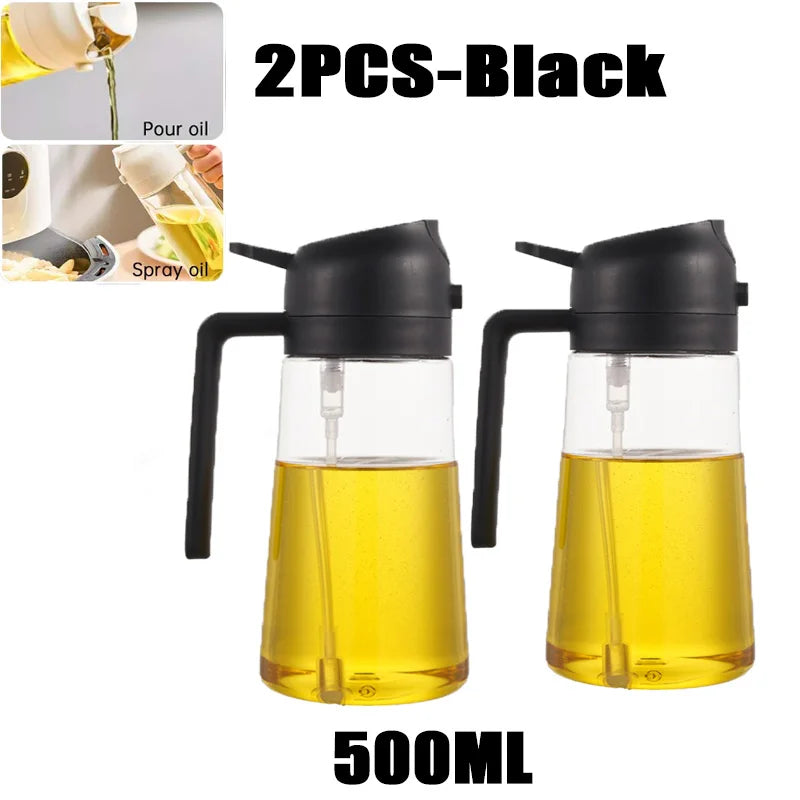 200/300/500ml Oil Spray Bottle BBQ Cooking Olive Oil Sprayer Kitchen Baking Oil Spray Empty Bottle Vinegar Bottle oil brush