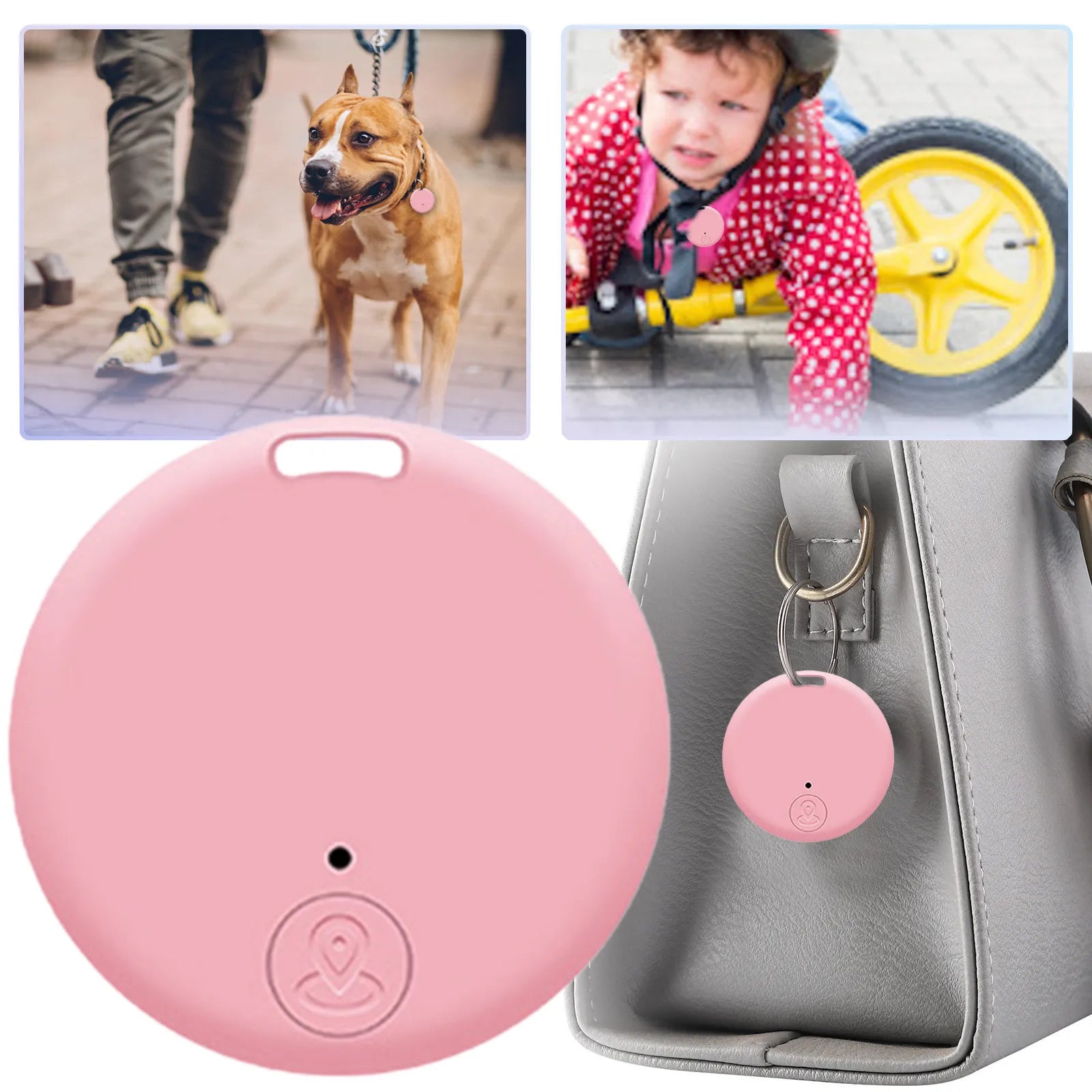 Mini localisateur GPS anti-perte, alarme, porte-clés de portefeuille