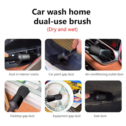 3/5PCS Car Detailing Brush Set Car Exterior Interior Boar Hair Bristle Brushes Dashboard Air Outlet Cleaning Brushes Tools