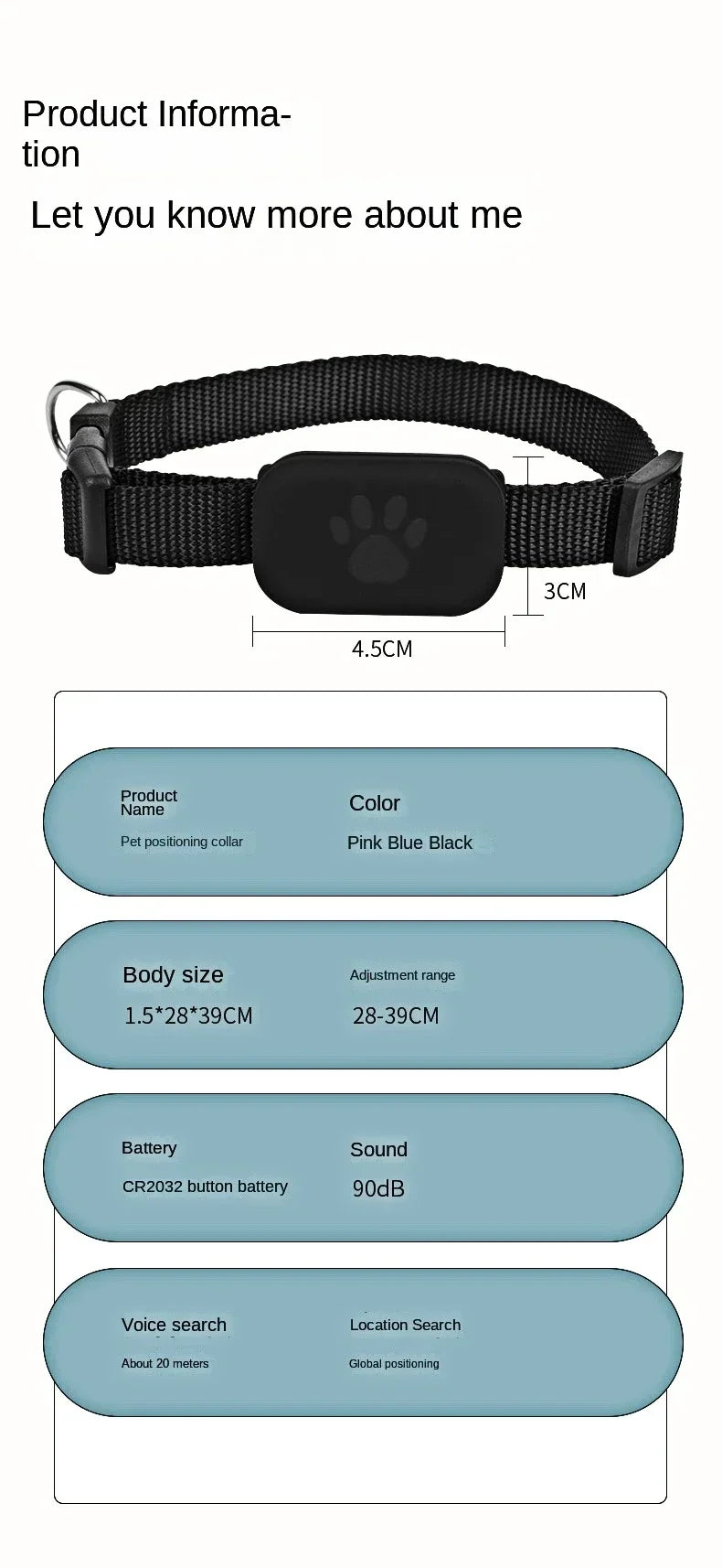 Mini chien Gps étanche, suivi des animaux, colliers d'alerte de mouvement