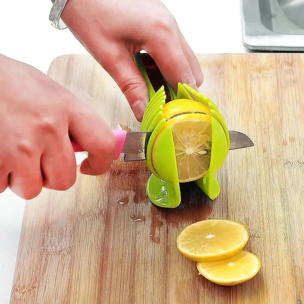 Kitchen Handheld Orange Lemon Slicer Tomato Cutting Clip Fruit Slicer Onion Slicer KitchenItem Cutter Accessorie