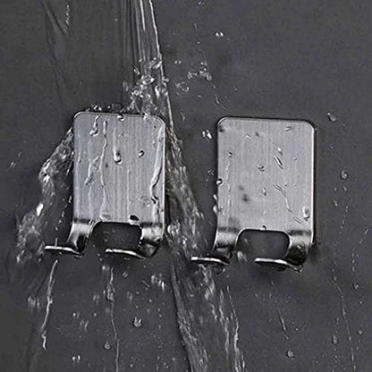 2pcs Razor Holder  Stainless Steel Men Shaving Shaver Razor Stand Shelf Shaving Razor Storage Rack Bathroom Hook Organizer