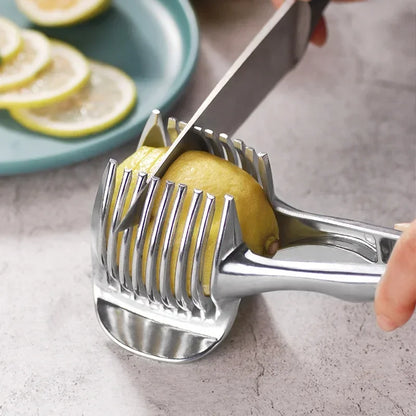 Kitchen Handheld Orange Lemon Slicer Tomato Cutting Clip Fruit Slicer Onion Slicer KitchenItem Cutter Accessorie