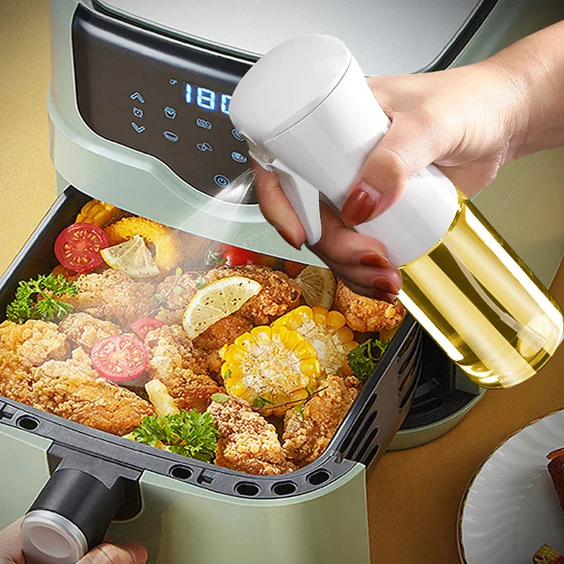 Bouteille de pulvérisation d'huile en plastique, vaporisateur d'huile, 200/300/500ml