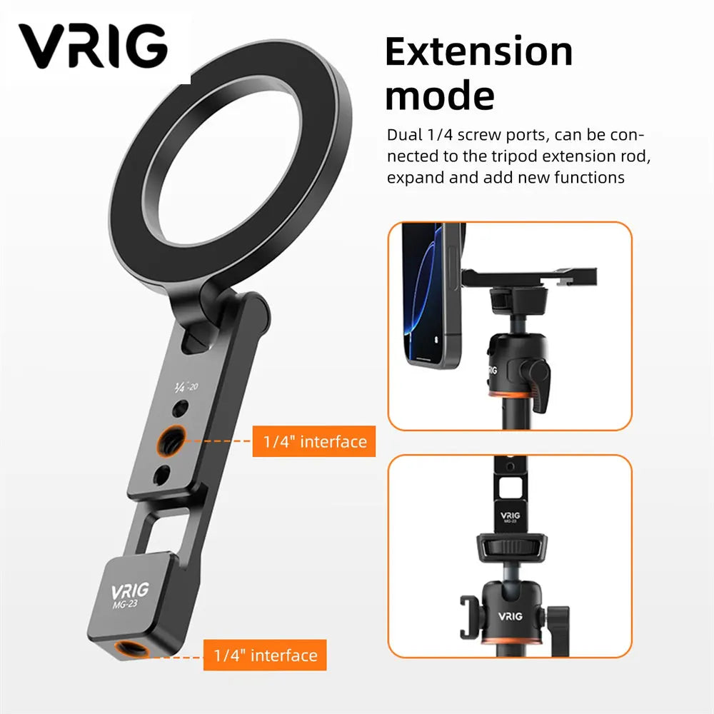 VRIG support de téléphone magnétique trépied