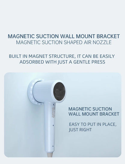 Mini sèche-cheveux pliable 750W avec sac de transport